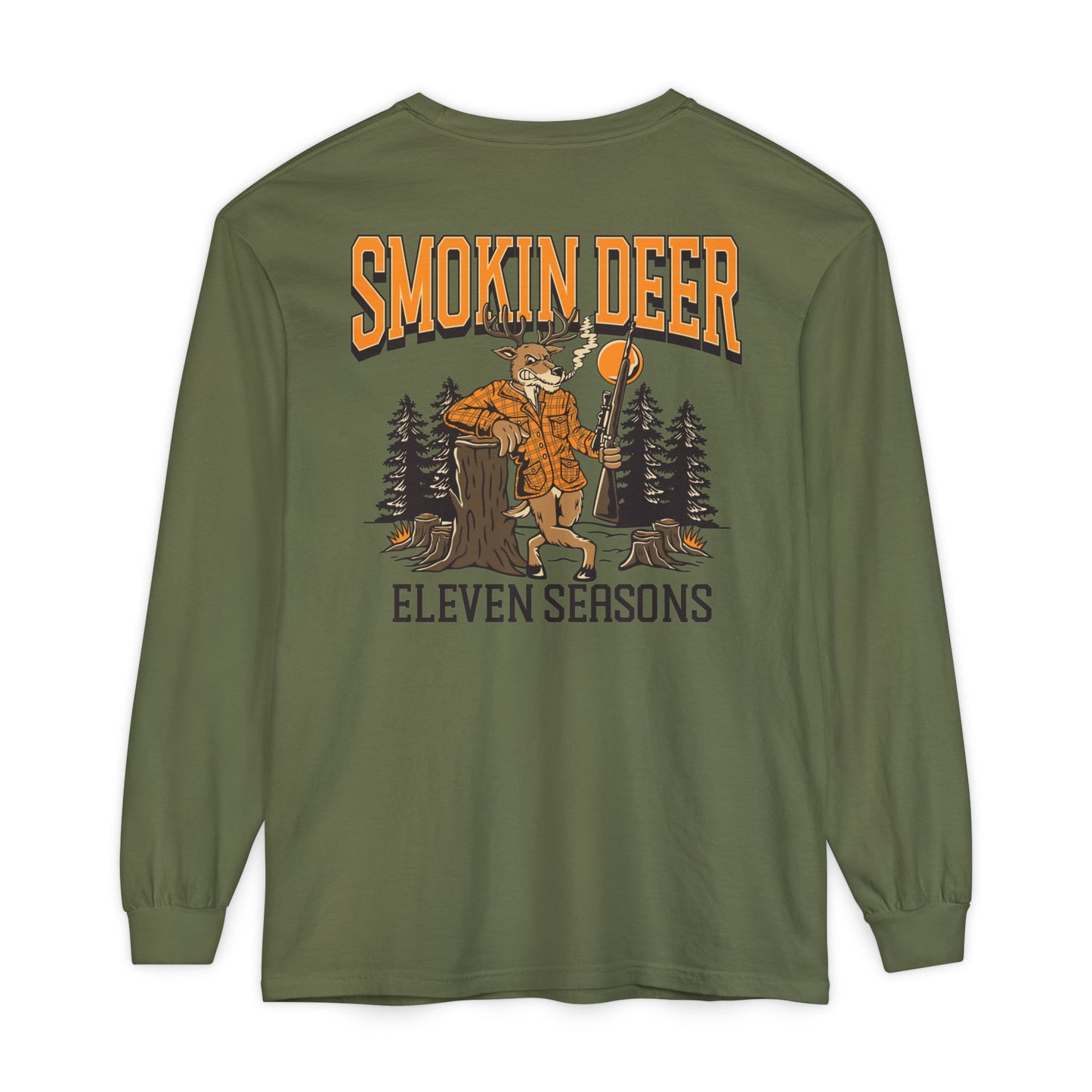 Smokin' Deer Long Sleeve Shirt