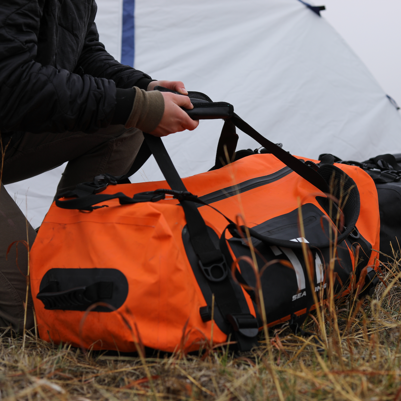 AMPHIB 60L Waterproof Duffel Bag - Orange