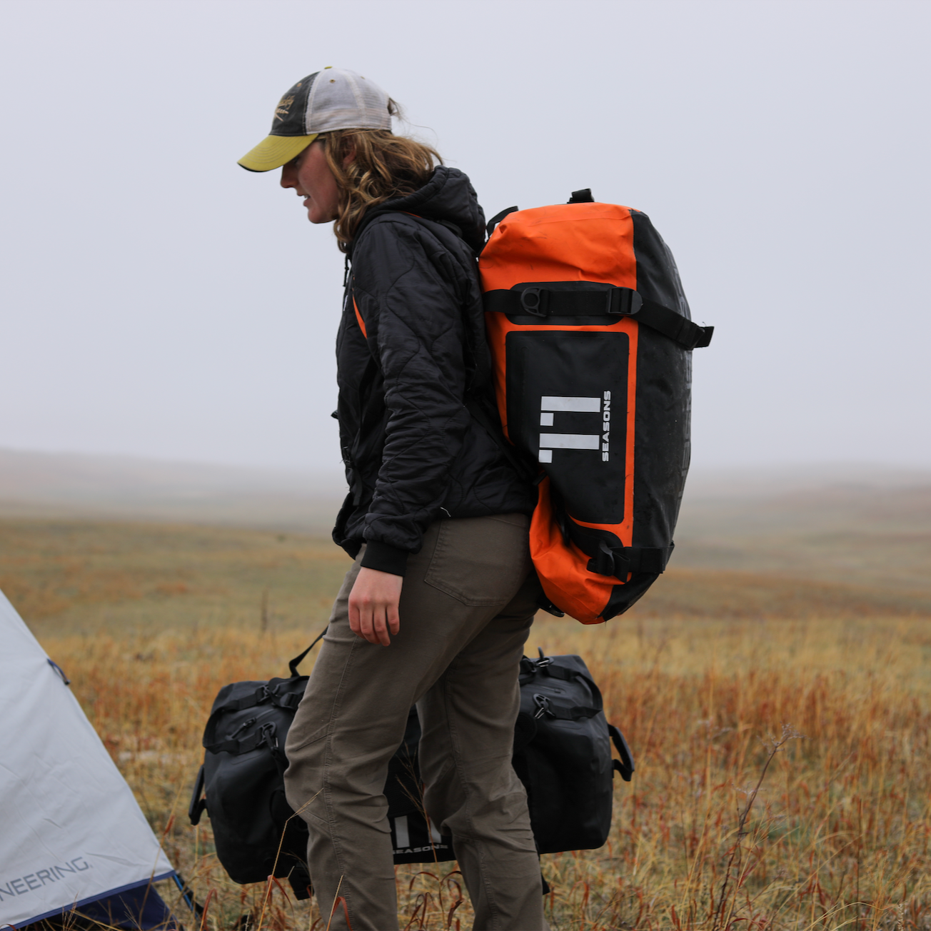 AMPHIB 60L Waterproof Duffel Bag - Orange