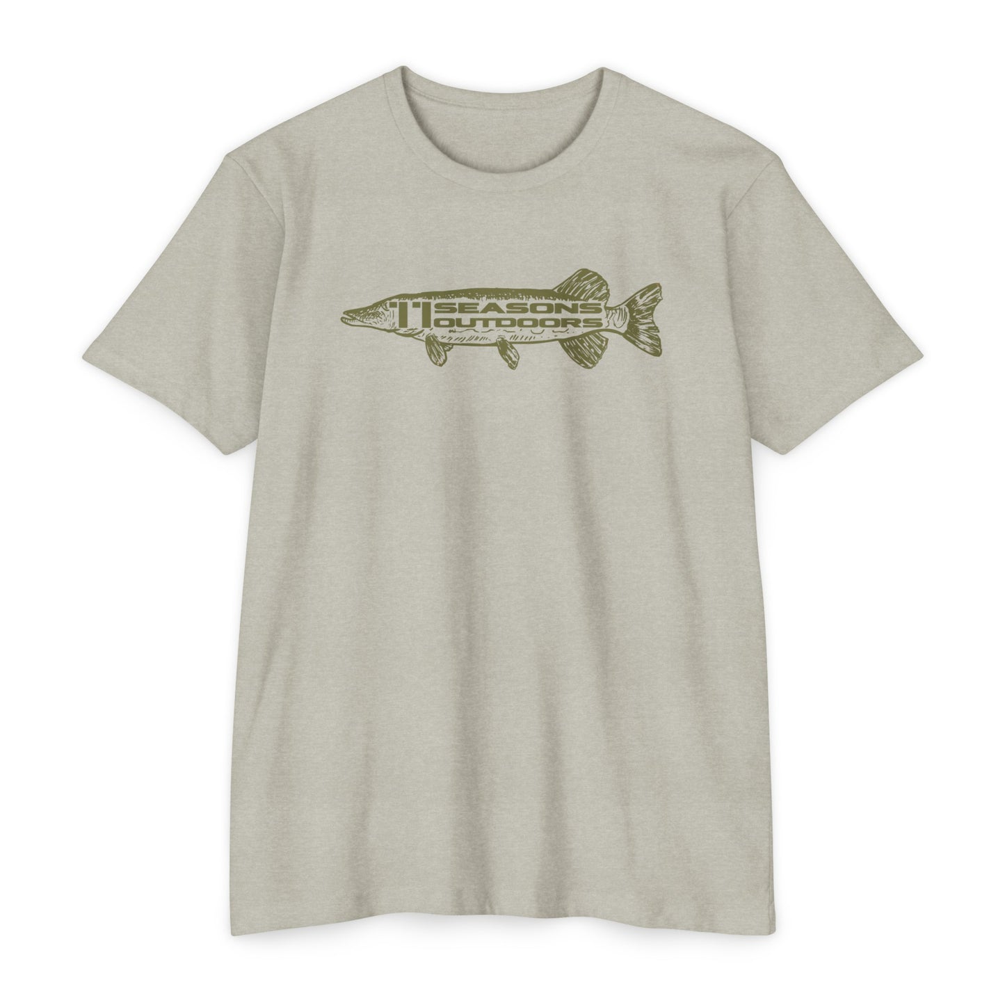 Sketched Northern Pike Athletic Tee