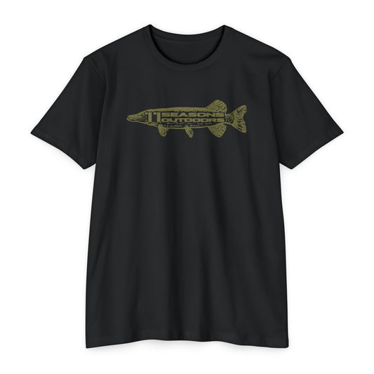 Sketched Northern Pike Athletic Tee