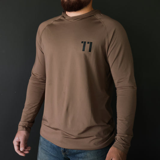 Tracker Performance Hoodie - Saddle Brown