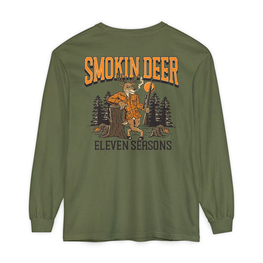 Smokin' Deer Long Sleeve Shirt